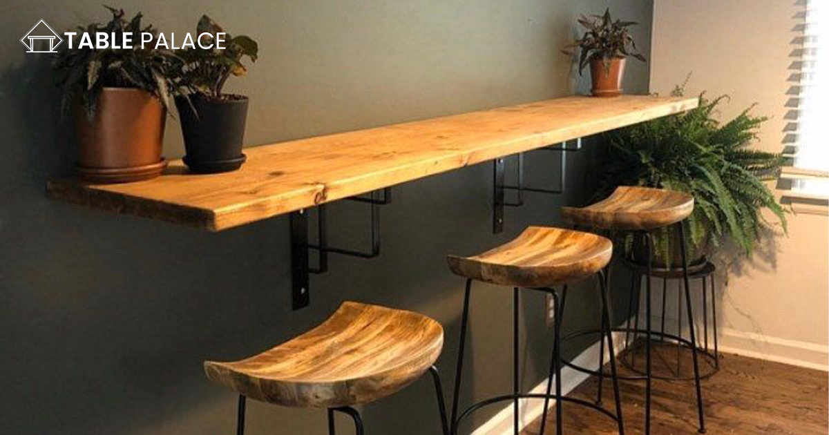 Affix a wall-mounted bar table