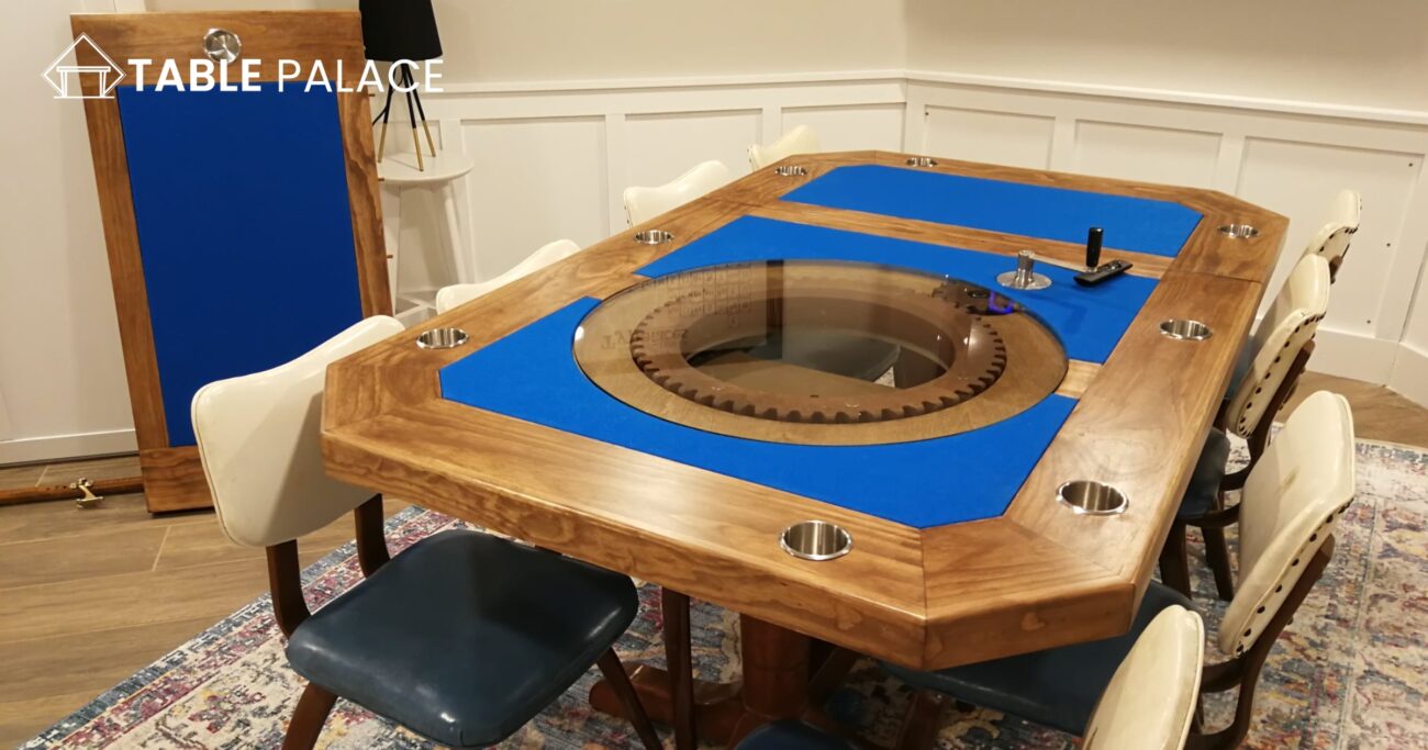 Build a Board Game Table with a Rotating Section 1