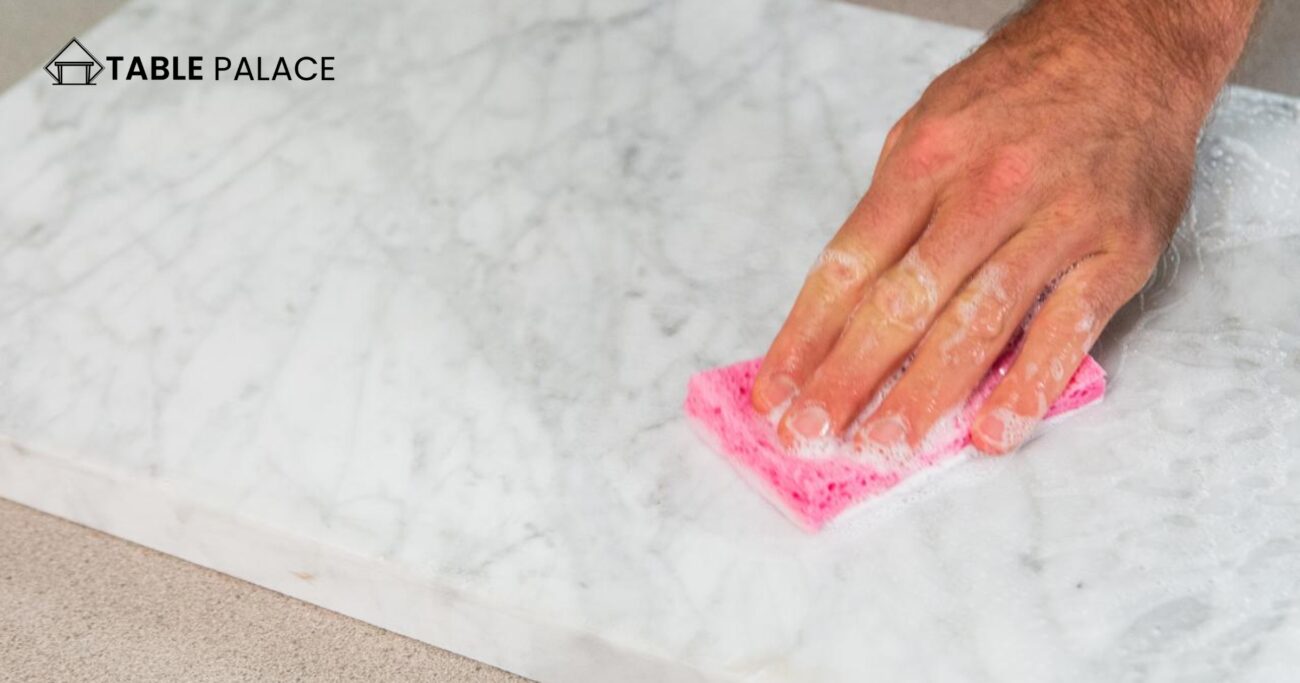 What can you use to clean Marble Table Stains
