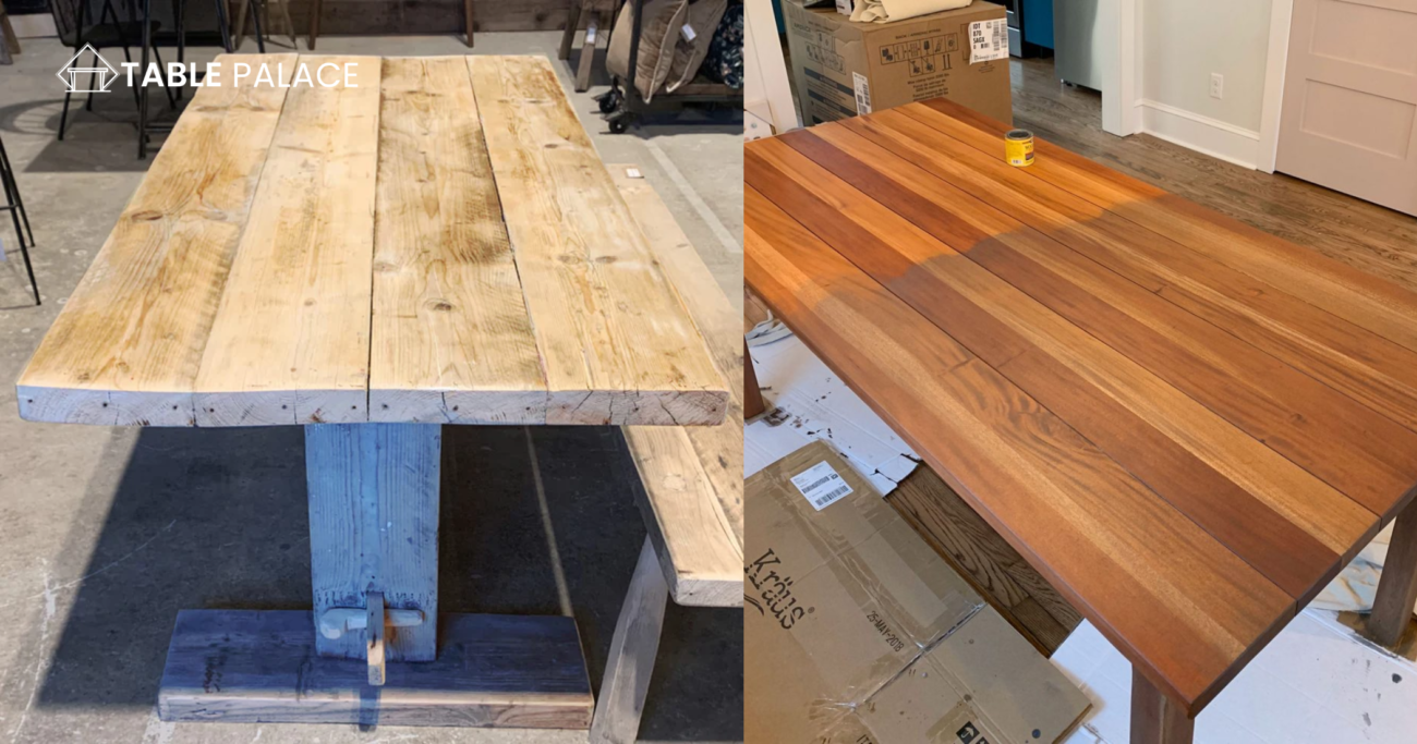 Stained vs. Untreated Reclaimed Wood Tables