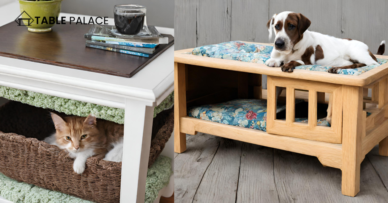 Side Table to Pet Bed Conversion